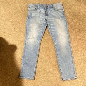 Athletic Skinny Lightly Destructed Stretch Jeans - 38/32